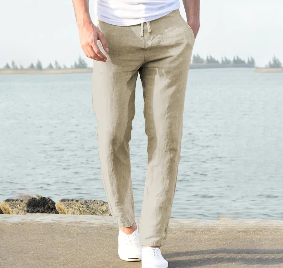 Men's Trousers Cotton Linen Fashion Casual Pants Solid Color Breathable Loose Shorts Straight Drawstring Pants Streetwear Men - TheGlamTrend14:200001951Picture color;5:4183Picture color 1XXXLMen's Trousers Cotton Linen Fashion Casual Pants Solid Color Breathable Loose Shorts Straight Drawstring Pants Streetwear Men