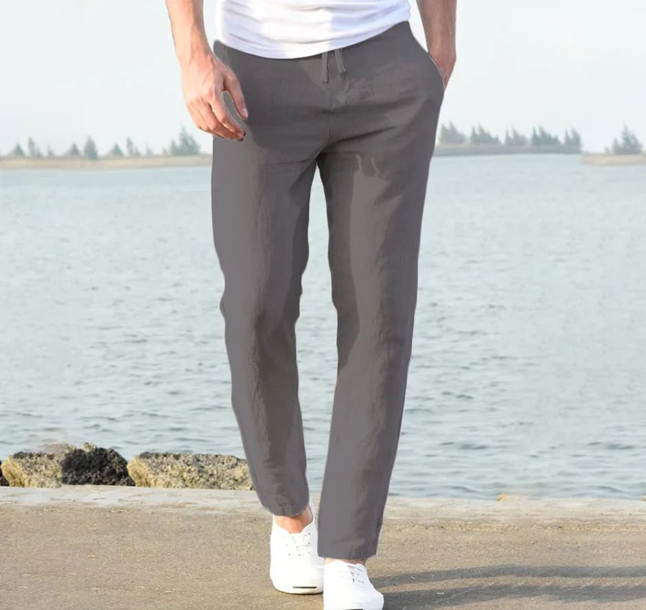 Men's Trousers Cotton Linen Fashion Casual Pants Solid Color Breathable Loose Shorts Straight Drawstring Pants Streetwear Men - TheGlamTrend14:200004890Picture color;5:4183Picture color 3XXXLMen's Trousers Cotton Linen Fashion Casual Pants Solid Color Breathable Loose Shorts Straight Drawstring Pants Streetwear Men