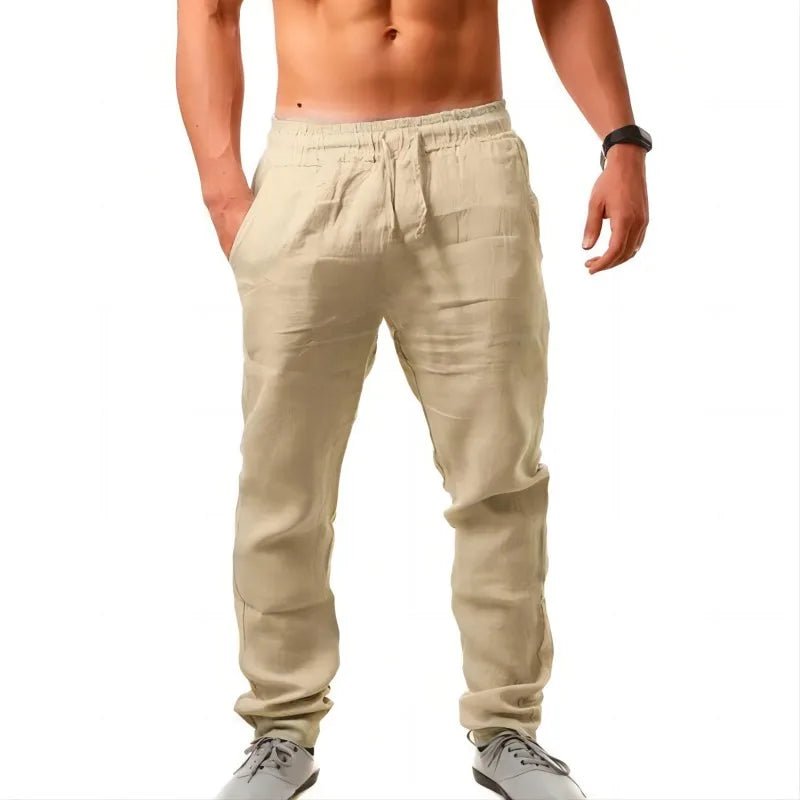 Men's Trousers Cotton Linen Fashion Casual Pants Solid Color Breathable Loose Shorts Straight Drawstring Pants Streetwear Men - TheGlamTrend14:202997806Image Color;5:200000990Image Color 24XLMen's Trousers Cotton Linen Fashion Casual Pants Solid Color Breathable Loose Shorts Straight Drawstring Pants Streetwear Men