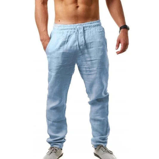 Men's Trousers Cotton Linen Fashion Casual Pants Solid Color Breathable Loose Shorts Straight Drawstring Pants Streetwear Men - TheGlamTrend14:365458Image Color;5:4182Image ColorXXLMen's Trousers Cotton Linen Fashion Casual Pants Solid Color Breathable Loose Shorts Straight Drawstring Pants Streetwear Men