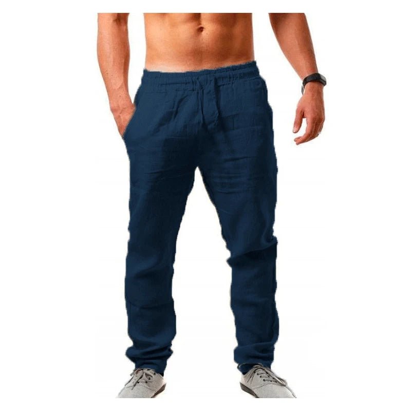 Men's Trousers Cotton Linen Fashion Casual Pants Solid Color Breathable Loose Shorts Straight Drawstring Pants Streetwear Men - TheGlamTrend14:691Image Color;5:4183Image Color 1XXXLMen's Trousers Cotton Linen Fashion Casual Pants Solid Color Breathable Loose Shorts Straight Drawstring Pants Streetwear Men