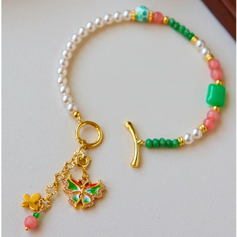 Modern Jewelry Elegant Temperament Multiple Colorful Enamle Chain Bracelets For Women Female Gifts Sweet Accessories Hot Sale - TheGlamTrend200001034:201673808Butterfly - 2Butterfly - 2Modern Jewelry Elegant Temperament Multiple Colorful Enamle Chain Bracelets For Women Female Gifts Sweet Accessories Hot Sale