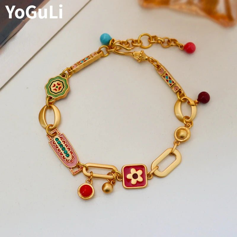 Modern Jewelry Elegant Temperament Multiple Colorful Enamle Chain Bracelets For Women Female Gifts Sweet Accessories Hot Sale - TheGlamTrend200001034:96235566Butterfly - 1Butterfly - 1Modern Jewelry Elegant Temperament Multiple Colorful Enamle Chain Bracelets For Women Female Gifts Sweet Accessories Hot Sale