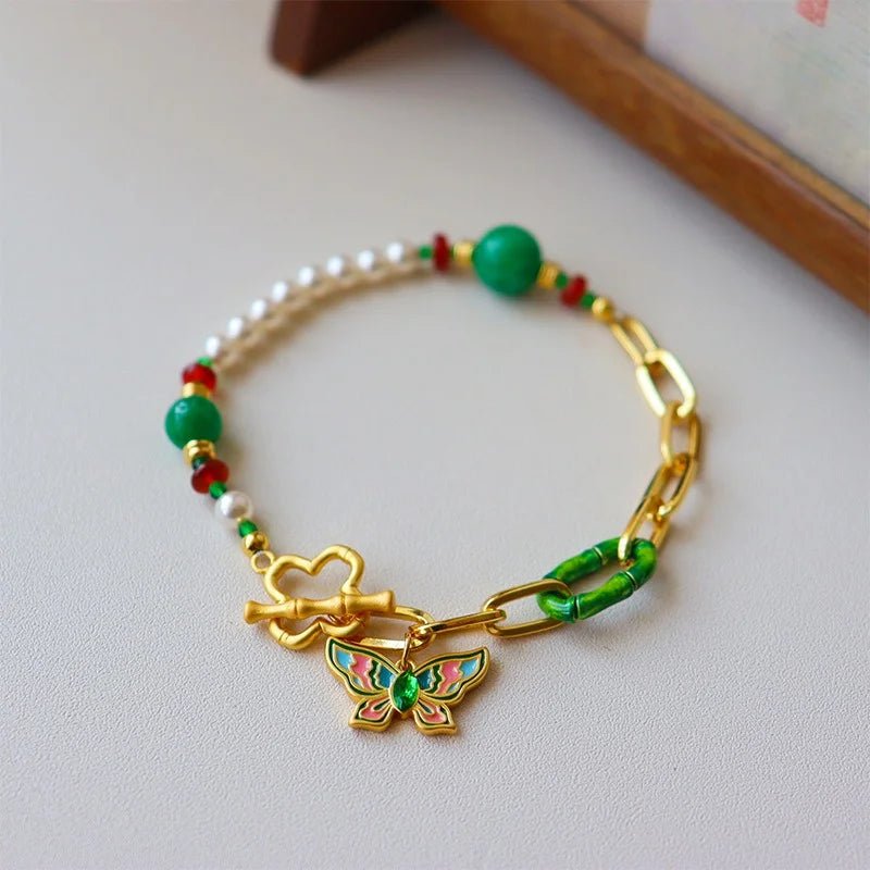 Modern Jewelry Elegant Temperament Multiple Colorful Enamle Chain Bracelets For Women Female Gifts Sweet Accessories Hot Sale - TheGlamTrend200001034:96235566Butterfly - 1Butterfly - 1Modern Jewelry Elegant Temperament Multiple Colorful Enamle Chain Bracelets For Women Female Gifts Sweet Accessories Hot Sale