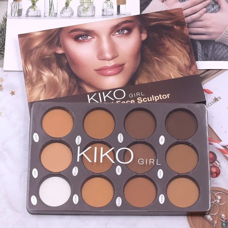 NEW 12 Color Matte Trimming Makeup Palette Face Basic Makeup Foundation White Brown Female Cosmetic Lasting Nature Water Proof - TheGlamTrend200001176:1254highlighthighlightNEW 12 Color Matte Trimming Makeup Palette Face Basic Makeup Foundation White Brown Female Cosmetic Lasting Nature Water Proof