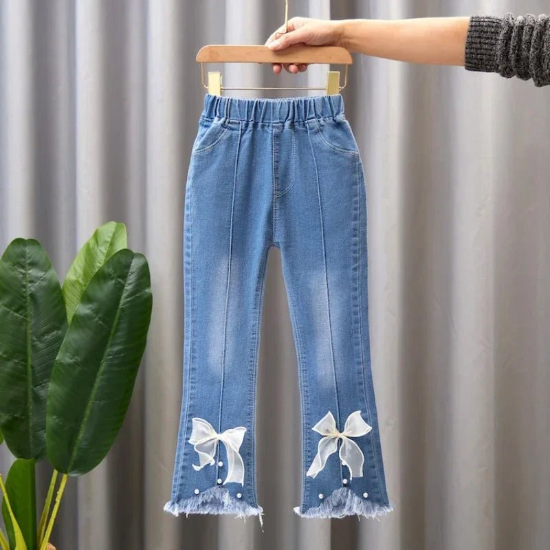 New Girls Denim Trousers Spring Autumn Fashion Girls Printed Jeans Bell - bottoms Kids Casual Elastic Trousers Blue Jeans Pants - TheGlamTrend14:350850as picture 2;200000463:2000041959 - 10Tas picture 29 - 10TNew Girls Denim Trousers Spring Autumn Fashion Girls Printed Jeans Bell - bottoms Kids Casual Elastic Trousers Blue Jeans Pants