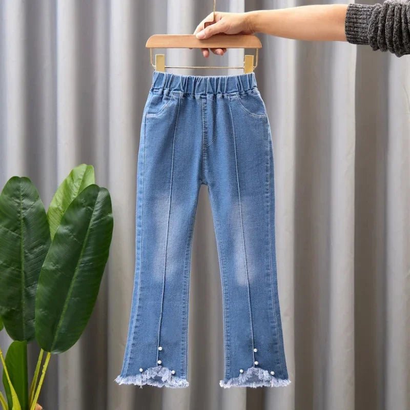 New Girls Denim Trousers Spring Autumn Fashion Girls Printed Jeans Bell - bottoms Kids Casual Elastic Trousers Blue Jeans Pants - TheGlamTrend14:365458as picture 1;200000463:2000041959 - 10Tas picture 19 - 10TNew Girls Denim Trousers Spring Autumn Fashion Girls Printed Jeans Bell - bottoms Kids Casual Elastic Trousers Blue Jeans Pants