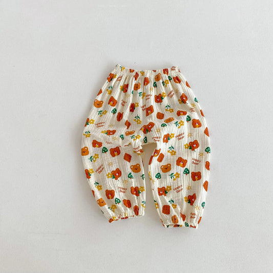 New Printing Trousers Baby Unisex Cute Harem Pants Outdoor Toddler Girls 2025 Summer Fashion Thin Loose Full Length Pants - TheGlamTrend14:350850happy;200000463:200661901120happy120New Printing Trousers Baby Unisex Cute Harem Pants Outdoor Toddler Girls 2025 Summer Fashion Thin Loose Full Length Pants