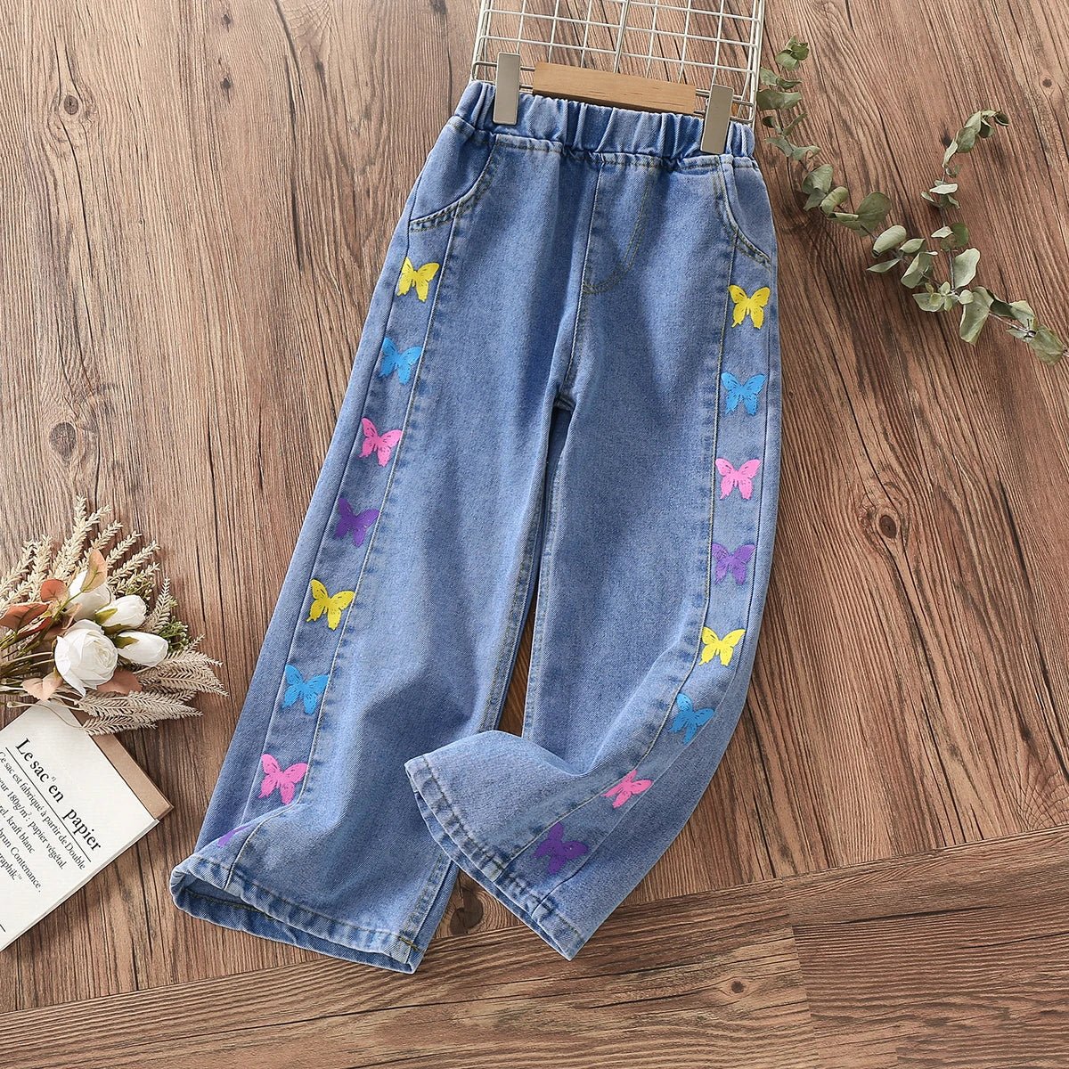 Pants for Girls Jeans Teenagers Children Clothing Butterfly Print Trousers Spring Autumn Baby Kids Clothes Jeans 6 8 10 12 14 Y - TheGlamTrend14:173;200000463:200004188;200007763:201336100BlueCHINA3TPants for Girls Jeans Teenagers Children Clothing Butterfly Print Trousers Spring Autumn Baby Kids Clothes Jeans 6 8 10 12 14 Y