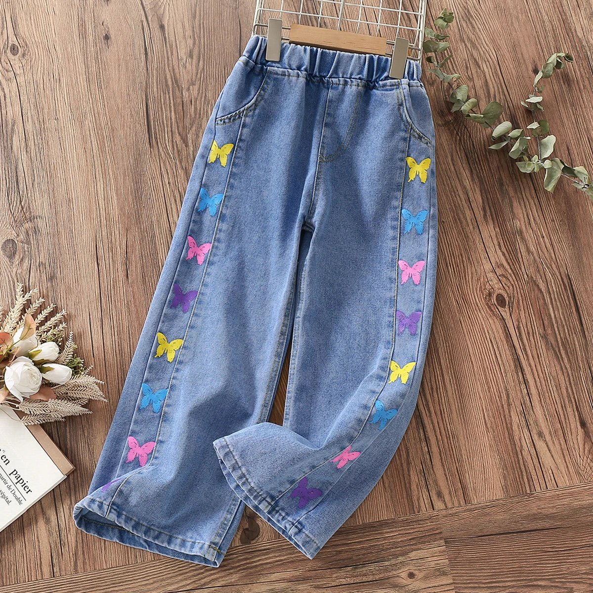 Pants for Girls Jeans Teenagers Children Clothing Butterfly Print Trousers Spring Autumn Baby Kids Clothes Jeans 6 8 10 12 14 Y - TheGlamTrend14:173;200000463:200004188;200007763:201336100BlueCHINA3TPants for Girls Jeans Teenagers Children Clothing Butterfly Print Trousers Spring Autumn Baby Kids Clothes Jeans 6 8 10 12 14 Y