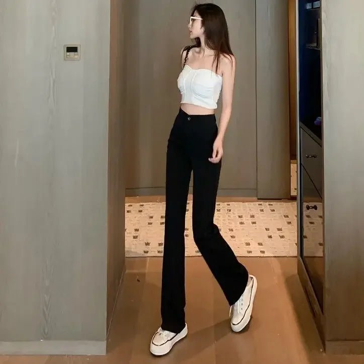 Pants for Women New In High Waist Wide Leg Woman Trousers Chic and Elegant One Size Vintage All Medium Autumn Quality Classic G - TheGlamTrend14:771Black Pants;5:4182Black PantsXXLPants for Women New In High Waist Wide Leg Woman Trousers Chic and Elegant One Size Vintage All Medium Autumn Quality Classic G