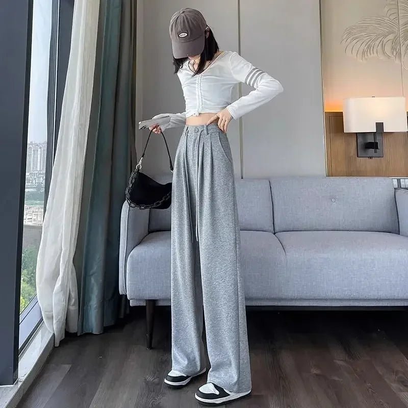 Pants for Women Straight Leg High Waist Fluid Woman Trousers Original Outfits Aesthetic Slacks Chic and Elegant Casual Quality G - TheGlamTrend14:193Black Pants;5:4182Black PantsXXLPants for Women Straight Leg High Waist Fluid Woman Trousers Original Outfits Aesthetic Slacks Chic and Elegant Casual Quality G