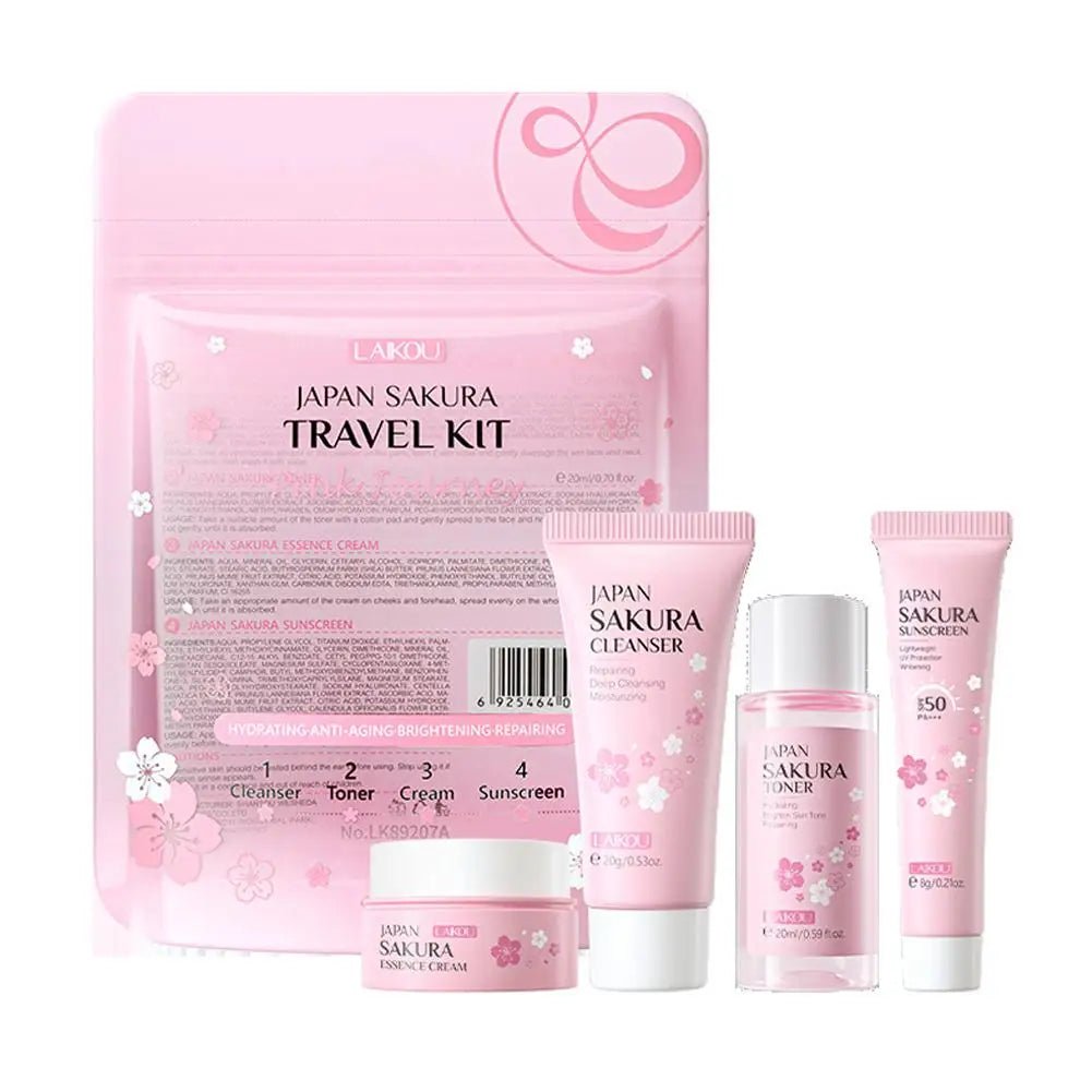 Sakura Skin Care Sets & Kits With Cleanser,Serum,Eye Cream,essence Cream Beauty Products For Women Gift Sets Routine Travel Kit - TheGlamTrend14:1934PCS Set;200007763:2014410354PCS SetCNSakura Skin Care Sets & Kits With Cleanser,Serum,Eye Cream,essence Cream Beauty Products For Women Gift Sets Routine Travel Kit