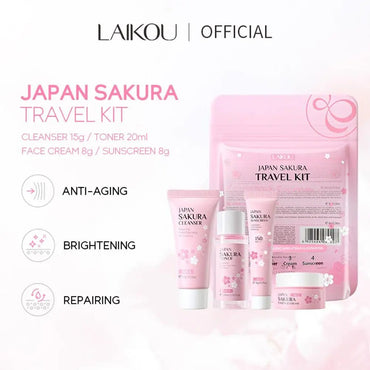 Sakura Skin Care Sets & Kits With Cleanser,Serum,Eye Cream,essence Cream Beauty Products For Women Gift Sets Routine Travel Kit - TheGlamTrend14:3654623PCS Set;200007763:2014410353PCS SetCNSakura Skin Care Sets & Kits With Cleanser,Serum,Eye Cream,essence Cream Beauty Products For Women Gift Sets Routine Travel Kit