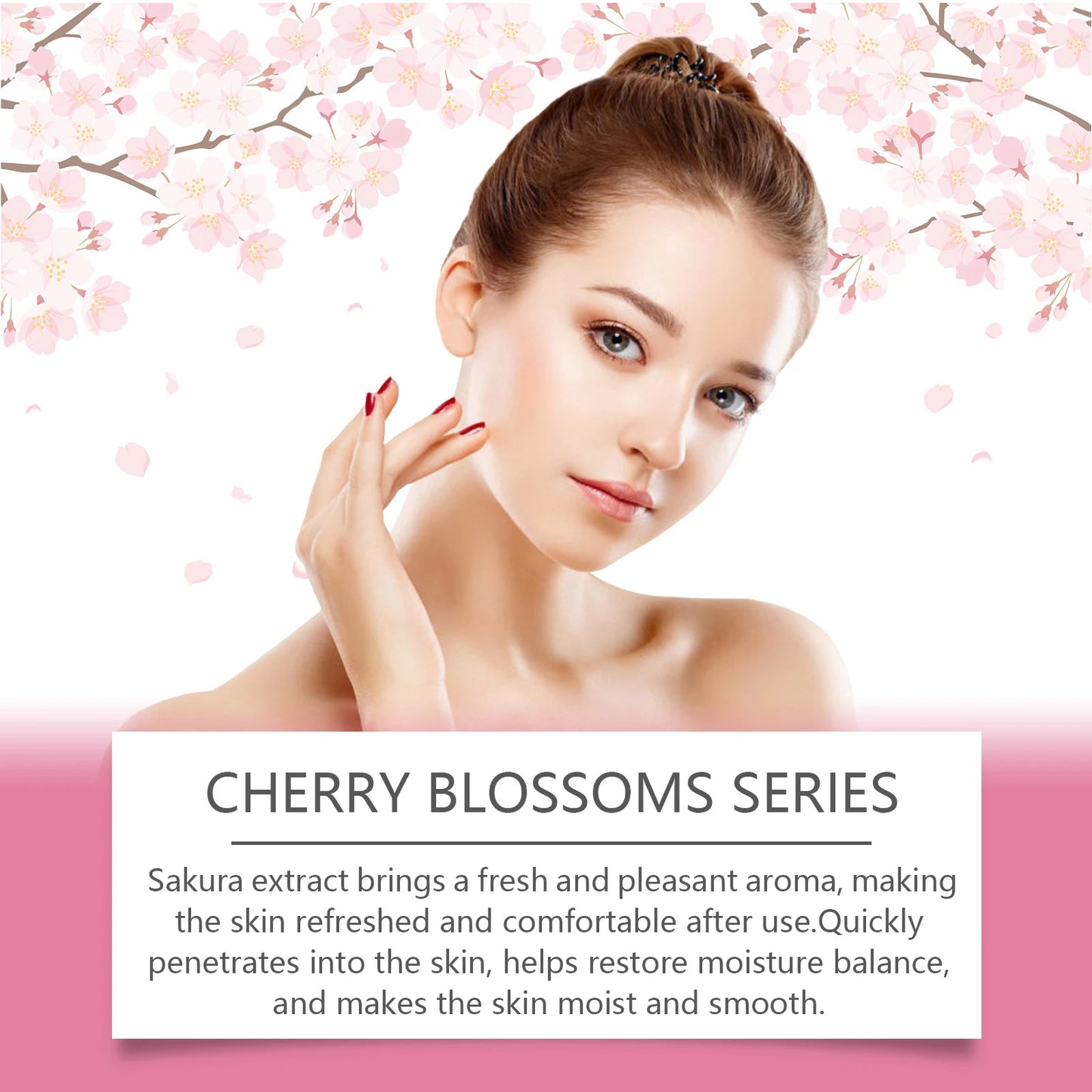 Sakura Skincare Set Moisturizer Face Cream Serum Toner Facial Cleanser Eye Cream Anti - Wrinkle Brighten Face Care Kit for Women - TheGlamTrend14:193Facial Cream 100gFacial Cream 100gSakura Skincare Set Moisturizer Face Cream Serum Toner Facial Cleanser Eye Cream Anti - Wrinkle Brighten Face Care Kit for Women