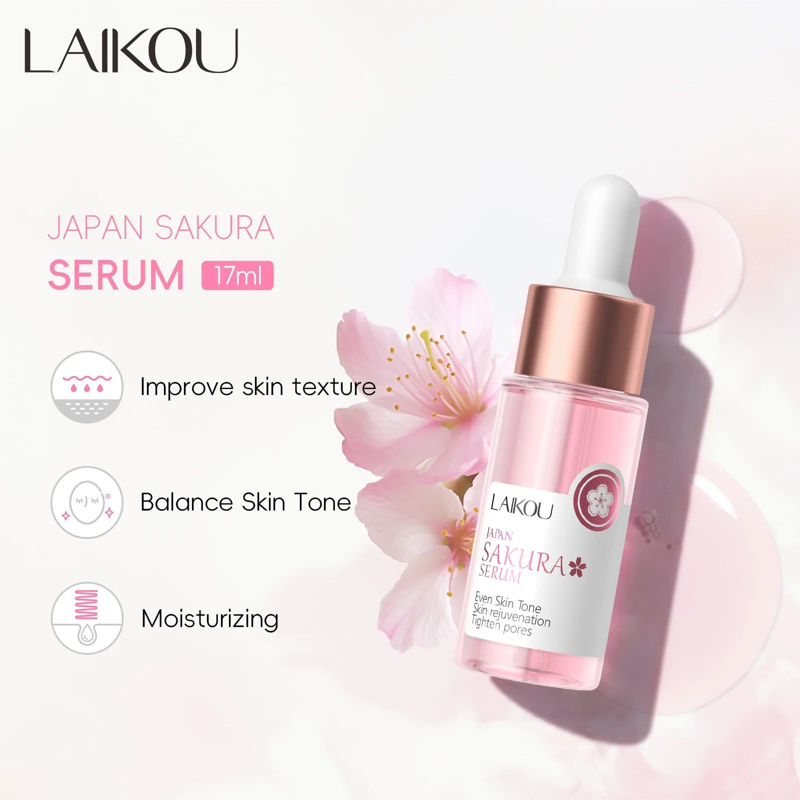 Sakura Whitening Face Serum Anti Aging Fade Fine Lines Tighten Pores Improve Melanin Pigment Dull Moisturizer Brighten Skin Care - TheGlamTrend<none>Sakura Whitening Face Serum Anti Aging Fade Fine Lines Tighten Pores Improve Melanin Pigment Dull Moisturizer Brighten Skin Care