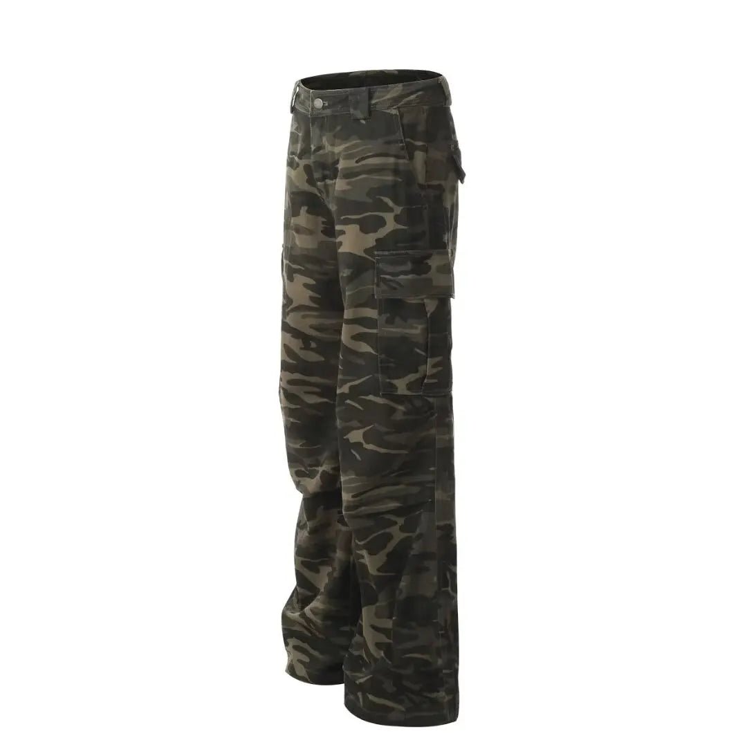 Simple Straight Trousers for Men Camouflage Pants New Casual Pants Man Lazy Comfortable New Literature and Art Trend - TheGlamTrend14:200003699;5:100014064MULTISSimple Straight Trousers for Men Camouflage Pants New Casual Pants Man Lazy Comfortable New Literature and Art Trend