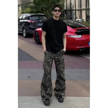 Simple Straight Trousers for Men Camouflage Pants New Casual Pants Man Lazy Comfortable New Literature and Art Trend - TheGlamTrend14:200003699;5:100014064MULTISSimple Straight Trousers for Men Camouflage Pants New Casual Pants Man Lazy Comfortable New Literature and Art Trend