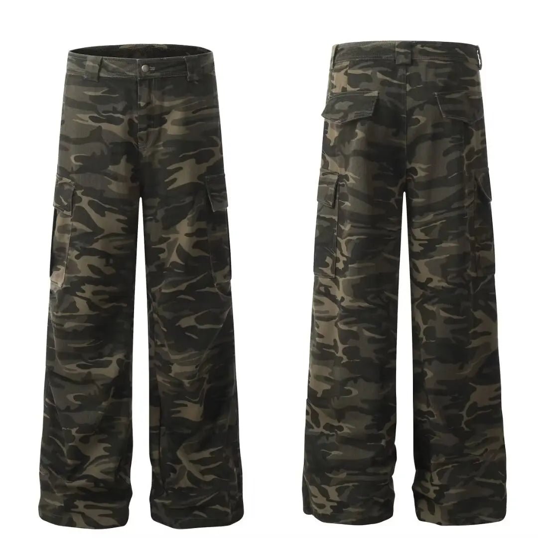 Simple Straight Trousers for Men Camouflage Pants New Casual Pants Man Lazy Comfortable New Literature and Art Trend - TheGlamTrend14:200003699;5:100014064MULTISSimple Straight Trousers for Men Camouflage Pants New Casual Pants Man Lazy Comfortable New Literature and Art Trend