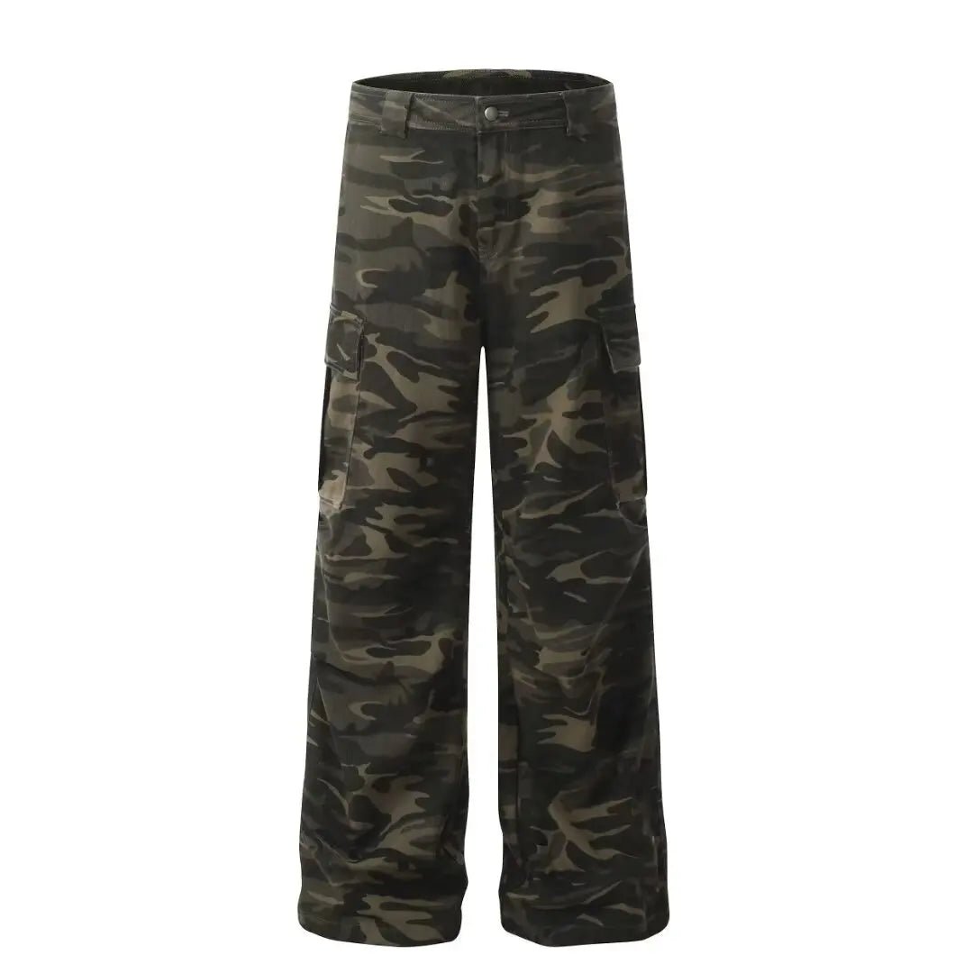 Simple Straight Trousers for Men Camouflage Pants New Casual Pants Man Lazy Comfortable New Literature and Art Trend - TheGlamTrend14:200003699;5:100014064MULTISSimple Straight Trousers for Men Camouflage Pants New Casual Pants Man Lazy Comfortable New Literature and Art Trend