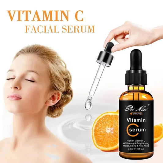 Skincare Products Vitamin C Facial Serum Brighten Skin Lighten Spots Hyaluronic Acid Face Essence Skin Care Products 30ml - TheGlamTrend200000581:200006902Vitamin CVitamin CSkincare Products Vitamin C Facial Serum Brighten Skin Lighten Spots Hyaluronic Acid Face Essence Skin Care Products 30ml