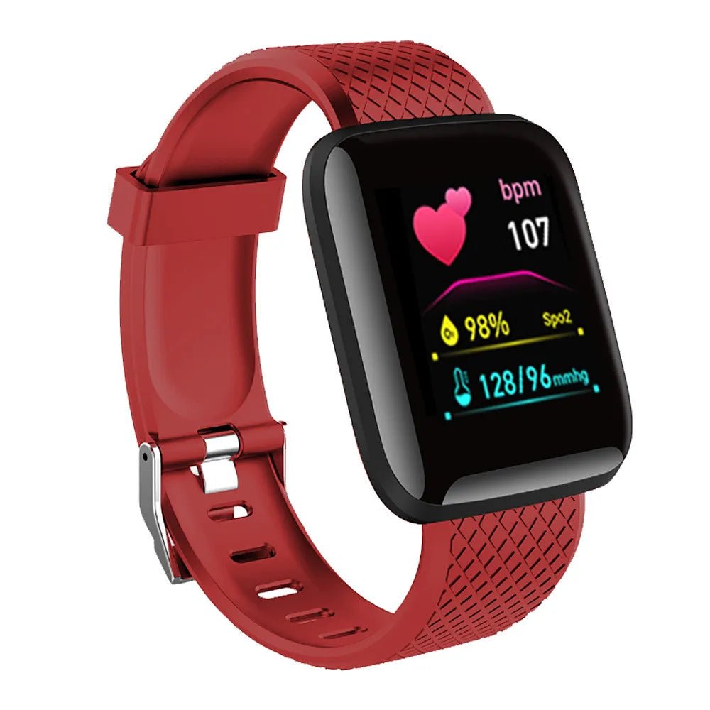 Smart Watches For Women Men Bluetooth Connect Phone Player Music Control Fitness Heart Rate Monitor Sport Bracelet Digital Y68 - TheGlamTrend14:691Red 116PlusRed 116PlusSmart Watches For Women Men Bluetooth Connect Phone Player Music Control Fitness Heart Rate Monitor Sport Bracelet Digital Y68