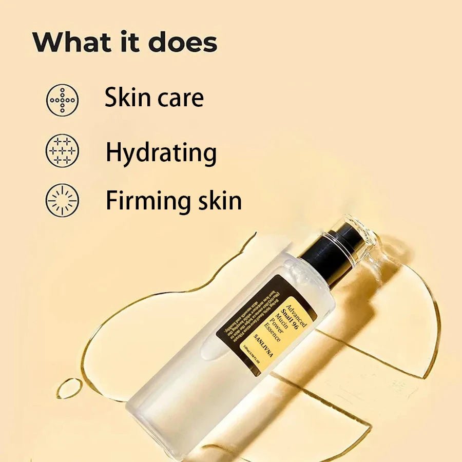 Snail Mucin 96% Korean Skin Care Facial Essence Fading Fine Lines Repair Essence Firming Facial Snail Brightening Anti - Aging - TheGlamTrend200000581:200008194100mlSnail Mucin 96% Korean Skin Care Facial Essence Fading Fine Lines Repair Essence Firming Facial Snail Brightening Anti - Aging