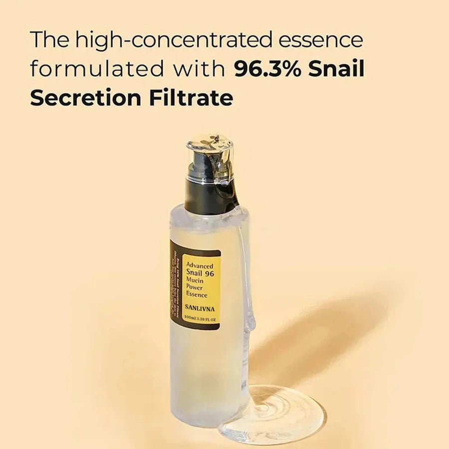 Snail Mucin 96% Korean Skin Care Facial Essence Fading Fine Lines Repair Essence Firming Facial Snail Brightening Anti - Aging - TheGlamTrend200000581:200008194100mlSnail Mucin 96% Korean Skin Care Facial Essence Fading Fine Lines Repair Essence Firming Facial Snail Brightening Anti - Aging