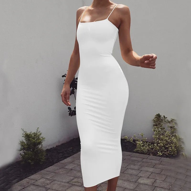 Spaghetti Strap Backless Sexy Long Dress Party Off Shoulder Strapless Summer Maxi Dress Black Bodycon Dress Women vestido robe - TheGlamTrend14:691Red;5:100014065RedXLSpaghetti Strap Backless Sexy Long Dress Party Off Shoulder Strapless Summer Maxi Dress Black Bodycon Dress Women vestido robe