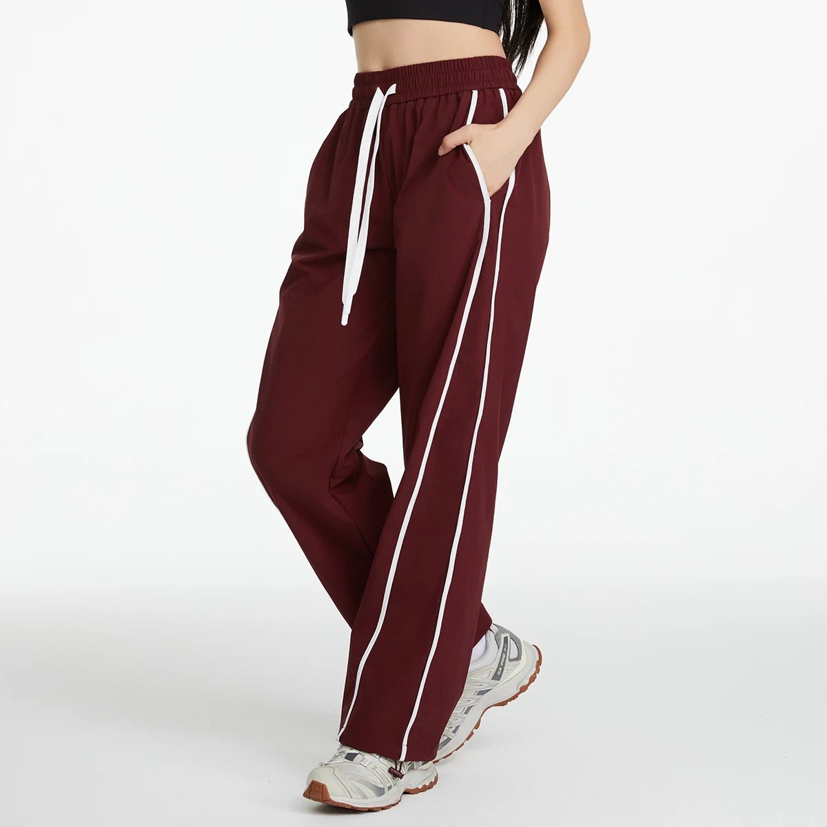 Sports Trousers for Women in Summer Cool Windproof Outdoor Mountaineering Loose Casual Wide - leg Pants Sun Protection Trousers - TheGlamTrend14:10Red;5:100014065RedXLSports Trousers for Women in Summer Cool Windproof Outdoor Mountaineering Loose Casual Wide - leg Pants Sun Protection Trousers