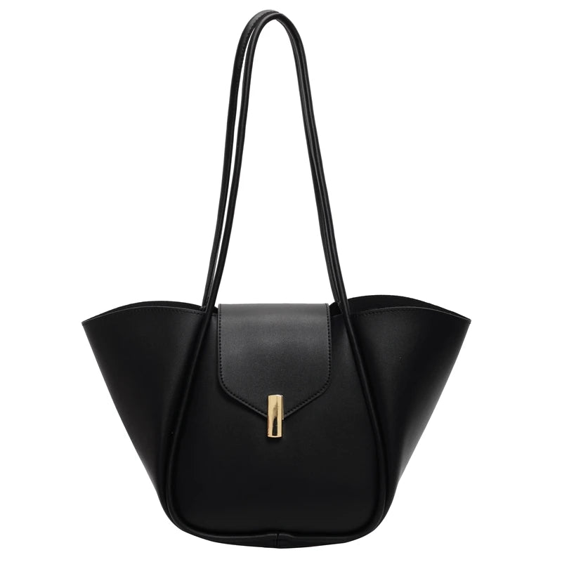 ‌Trendy PU Tote Bags for Women 2025 Oversized Commuter Bag Fashionable Work Purse Lightweight Beach Shopping Shoulder Bag - TheGlamTrend14:193black‌Trendy PU Tote Bags for Women 2025 Oversized Commuter Bag Fashionable Work Purse Lightweight Beach Shopping Shoulder Bag