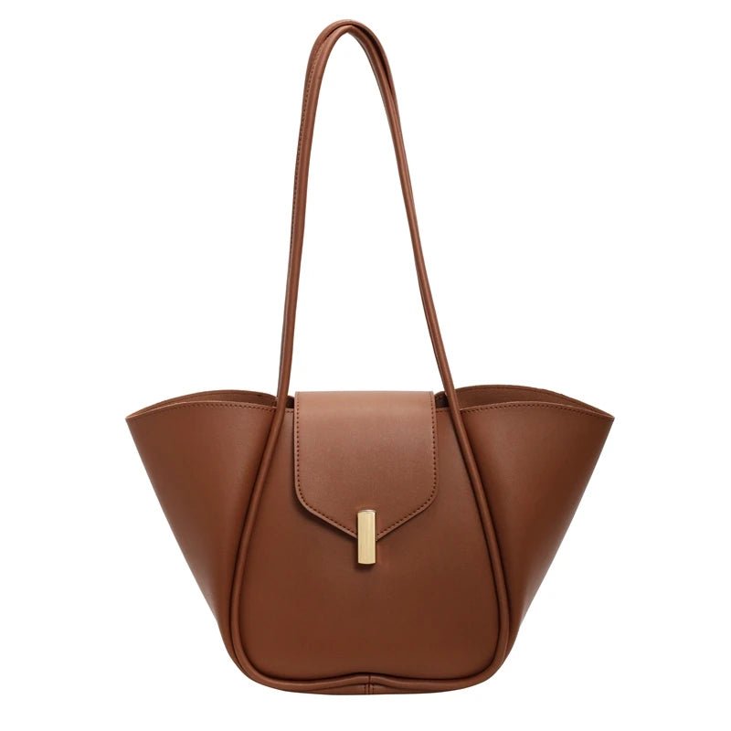 ‌Trendy PU Tote Bags for Women 2025 Oversized Commuter Bag Fashionable Work Purse Lightweight Beach Shopping Shoulder Bag - TheGlamTrend14:365458Brown‌Trendy PU Tote Bags for Women 2025 Oversized Commuter Bag Fashionable Work Purse Lightweight Beach Shopping Shoulder Bag