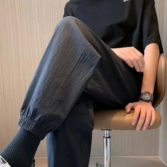 Trousers For Men Black Summer Linen Cropped Thin Casual Pants Man Cotton Slacks Luxury Cheap Korean Style Trend Vintage New In - TheGlamTrend14:1254Black Pants;5:200000991Black Pants5XLTrousers For Men Black Summer Linen Cropped Thin Casual Pants Man Cotton Slacks Luxury Cheap Korean Style Trend Vintage New In