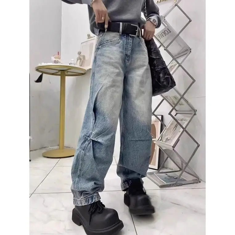 Trousers Jeans Pants for Woman Street Wear Clothes Korean Fashion Streetwear Women Y2k Clothing American Vintage Women's Baggy - TheGlamTrend14:173;5:4183BlueXXXLTrousers Jeans Pants for Woman Street Wear Clothes Korean Fashion Streetwear Women Y2k Clothing American Vintage Women's Baggy