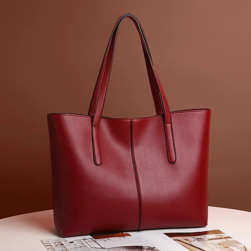 Women Fashion Bag Tote Bags for PU Shoulder Bag for Women Versatile Large Capacity Bags Split Leather Totes Handbag Work Travel - TheGlamTrend14:200002984RedRedWomen Fashion Bag Tote Bags for PU Shoulder Bag for Women Versatile Large Capacity Bags Split Leather Totes Handbag Work Travel