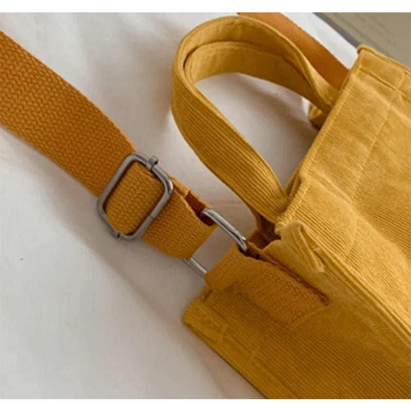 Women Handbag Simple Corduroy Portable Large Capacity HandBag Ins Fashion Trend Small Square Handbag Single Shoulder Bags - TheGlamTrend14:366YellowWomen Handbag Simple Corduroy Portable Large Capacity HandBag Ins Fashion Trend Small Square Handbag Single Shoulder Bags