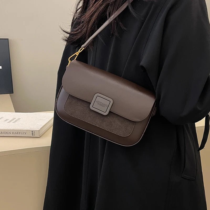 Women's Bag 2025 Autumn and Winter Simple Fashion Small Square Bag Korean Style High - Grade Fashion All - Match Casual Shoulder Bag - TheGlamTrend14:193BlackBlackWomen's Bag 2025 Autumn and Winter Simple Fashion Small Square Bag Korean Style High - Grade Fashion All - Match Casual Shoulder Bag