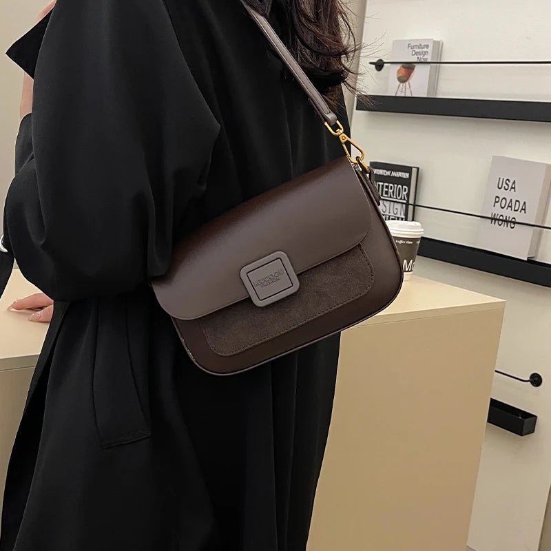 Women's Bag 2025 Autumn and Winter Simple Fashion Small Square Bag Korean Style High - Grade Fashion All - Match Casual Shoulder Bag - TheGlamTrend14:193BlackBlackWomen's Bag 2025 Autumn and Winter Simple Fashion Small Square Bag Korean Style High - Grade Fashion All - Match Casual Shoulder Bag