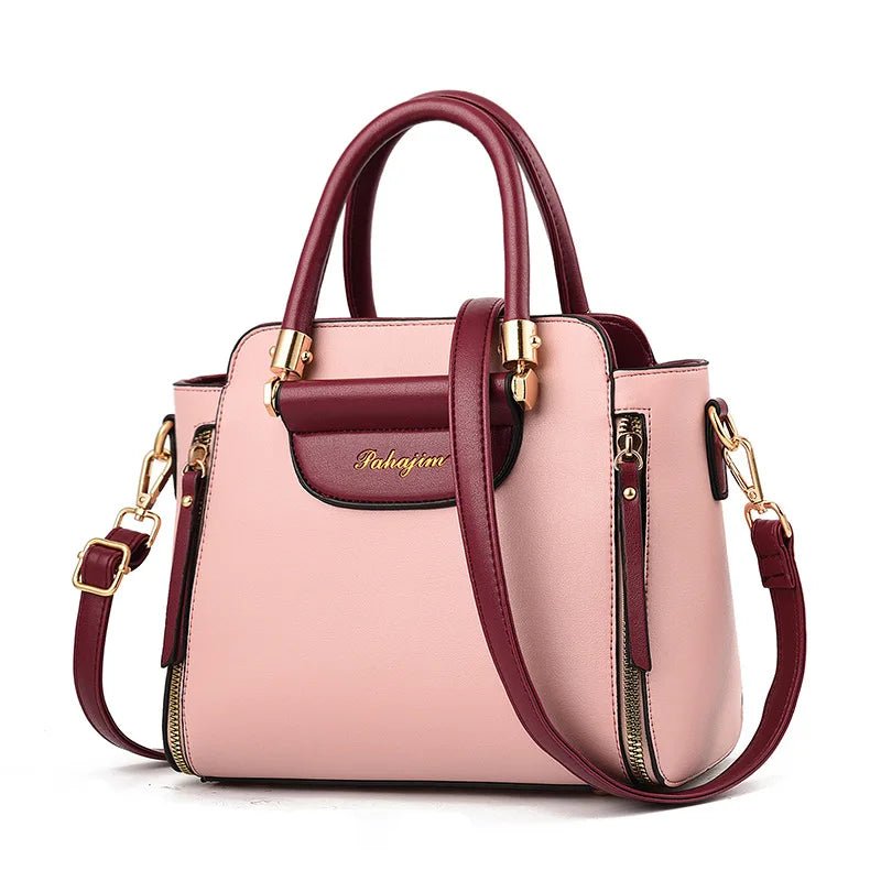 Women's bag 2025 new fashion women's bags hit color hand - held bag Europeand the United States all - match shoulder messenger bag - TheGlamTrend14:1052PinkWomen's bag 2025 new fashion women's bags hit color hand - held bag Europeand the United States all - match shoulder messenger bag