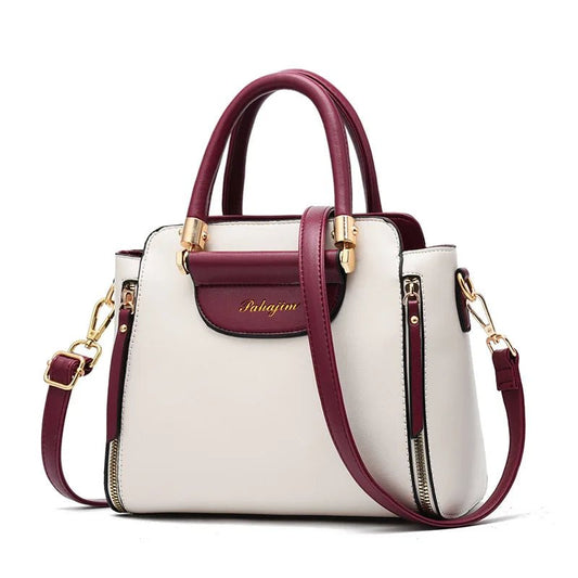 Women's bag 2025 new fashion women's bags hit color hand - held bag Europeand the United States all - match shoulder messenger bag - TheGlamTrend14:200002984BurgundyWomen's bag 2025 new fashion women's bags hit color hand - held bag Europeand the United States all - match shoulder messenger bag