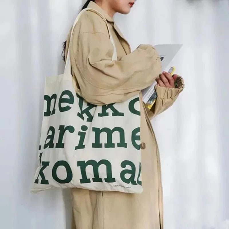 Women's Bag Cheap Casual Large Capacity Shoulder Bags Shopper Canvas Letter Fashion Harajuku Zipper Print Handbags - TheGlamTrend14:1537GreenGreenWomen's Bag Cheap Casual Large Capacity Shoulder Bags Shopper Canvas Letter Fashion Harajuku Zipper Print Handbags