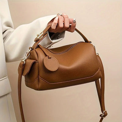 Women's Bags Fashion PU Leather Top Carrying Bag Handbags Multi Pocket Design Multifunctional Crossbody Tote Bag - TheGlamTrend14:771brownbrownWomen's Bags Fashion PU Leather Top Carrying Bag Handbags Multi Pocket Design Multifunctional Crossbody Tote Bag