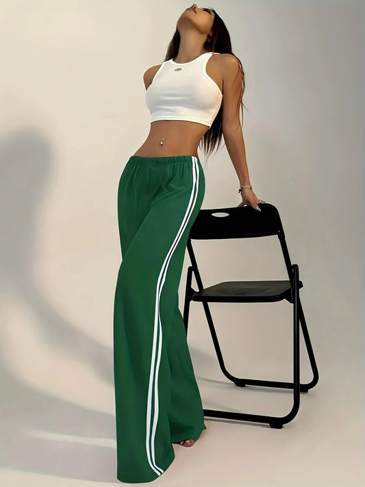 Women's casual long pants versatile fashion trousers spring and autumn style girls solid color pants - TheGlamTrend14:175;5:872greenXSWomen's casual long pants versatile fashion trousers spring and autumn style girls solid color pants