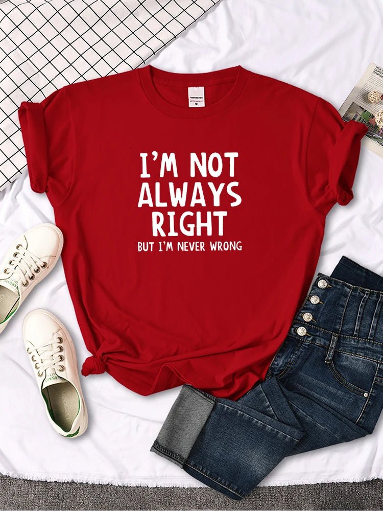 Women's T-Shirt Cool Interesting Letters Printed Tees Female Summer Oversized Tshirt Woman Round Neck Casual Tshirt Tops - TheGlamTrend14:10Red;5:361386RedMWomen's T-Shirt Cool Interesting Letters Printed Tees Female Summer Oversized Tshirt Woman Round Neck Casual Tshirt Tops